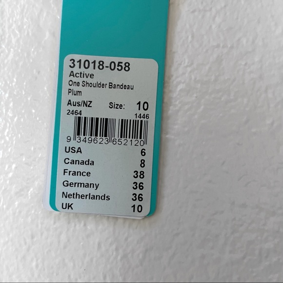 NWT Seafolly Active One Shoulder Bandeau Bikini - Picture 8 of 8